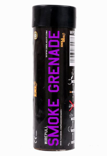 Фиолетовый дым Smoke Grenade WP40. 90 секунд